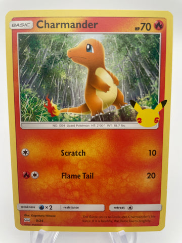 charmander 9 non holo celebrations