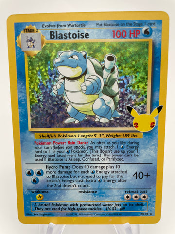 Celebrations Blastoise 2/102 Pokemon